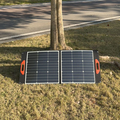 แผนแสงอาทิตย์ยืดหยุ่นสีดํา 100W MSDS UN38.3 แผนแสงอาทิตย์พับได้