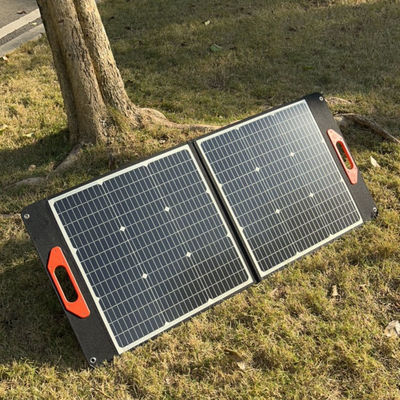 แผนแสงอาทิตย์ยืดหยุ่นสีดํา 100W MSDS UN38.3 แผนแสงอาทิตย์พับได้