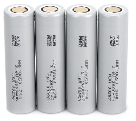 แบตเตอรี่แบบกระบอก Li-Ion 2600mAh 18650 Li-Ion อุณหภูมิต่ํา