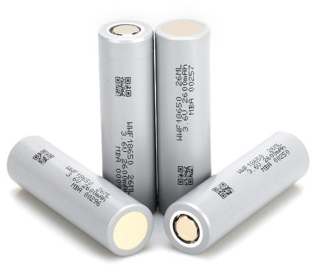 แบตเตอรี่แบบกระบอก Li-Ion 2600mAh 18650 Li-Ion อุณหภูมิต่ํา