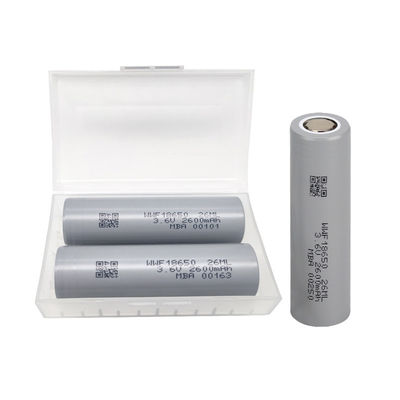 2000mAh ไซลินดริก ลิทธิียมไอออนเซลล์ MSDS แบตเตอรี่ความร้อนต่ํา