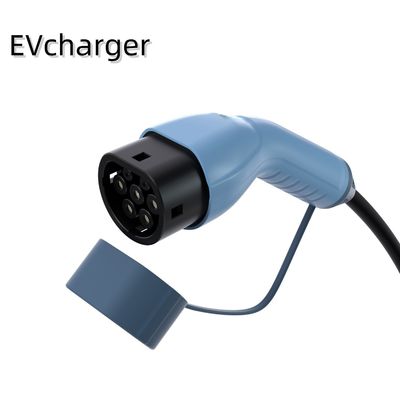 สีฟ้า สีดํา สถานีชาร์จรถบ้าน 50Hz 60Hz จุดชาร์จติดผนัง