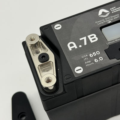 รถจักรยานยนต์ช่วยชีวิต LiFePO4 แบตเตอรี่ 6.5Ah ความจุและทองแดง ทอร์มิเนล 12V