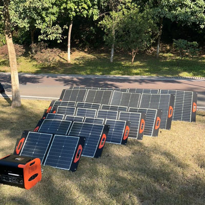 โมโนคริสตัลลีน พกพา แปนเนลแสงอาทิตย์ 300W ไฟฟิล์มพลังงานแสงอาทิตย์พับ
