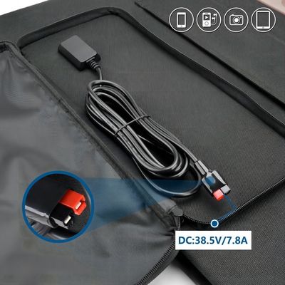 โมโนคริสตัลลีน พกพา แปนเนลแสงอาทิตย์ 300W ไฟฟิล์มพลังงานแสงอาทิตย์พับ