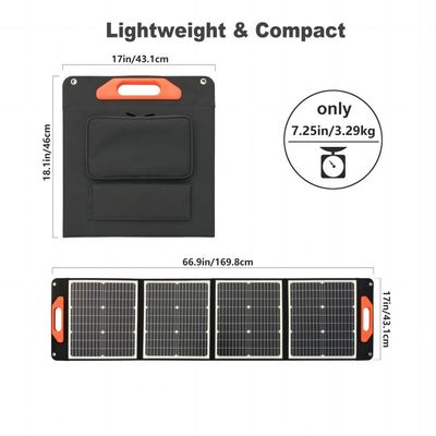 ค่ายท่องเที่ยว โฟโตวอลเตย์ 100W พวงแผ่นแสงอาทิตย์ 12V ชาร์เจอร์ออกแบบ CE Certified