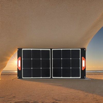 แผ่นแสงอาทิตย์แบบพับ 400W โมโนซิลิคอน พับแสงอาทิตย์ชาร์จ