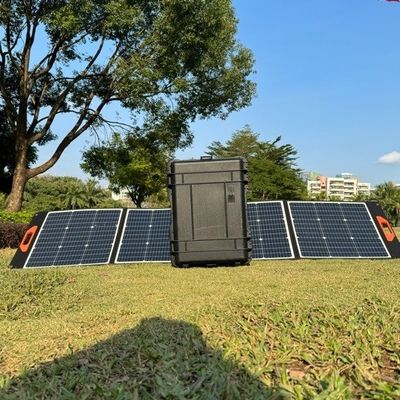 รูปแบบหมายเลข UB-100 พานิลพลังงานแสงอาทิตย์แบบพับได้รับรอง CE 100W สําหรับพลังงานที่สามารถปรับปรุงได้