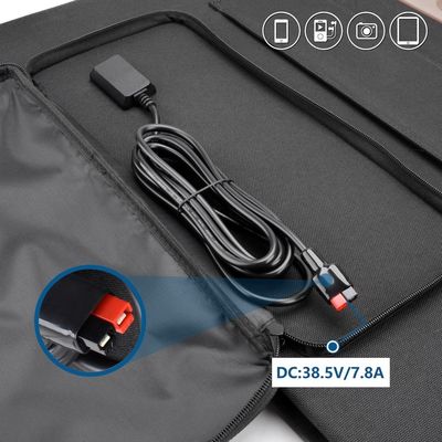 พานล์พลังแสงอาทิตย์พกพาแบบซิลิคอนโมนคริสตัลลิน 300W สําหรับการผลิตพลังงานจากแหล่งพลังงานที่เกิดใหม่
