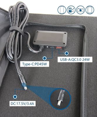 USB-C Output Pd 45W Max 5V/9V/12V/15V แผ่นแสงอาทิตย์ 50W 60W 100W โมโนโพลี