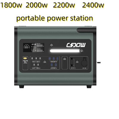 2048wh โรงไฟฟ้าพลังแสงอาทิตย์ที่มีแผ่นอินเวอร์เตอร์และ 220V AC Output พกพาไฟฟ้า