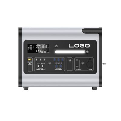 แบตเตอรี่ LiFePO4 โรงไฟฟ้าพลังแสงอาทิตย์พกพา 2000W สําหรับการแก้ไขพลังงานที่ไม่หยุด