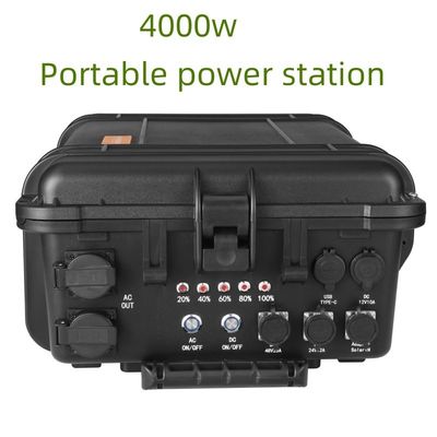 โรงไฟฟ้าเคลื่อนไหวหลากหลายฟังก์ชัน 4000W 220V LiFePO4 สําหรับสถานการณ์ฉุกเฉิน