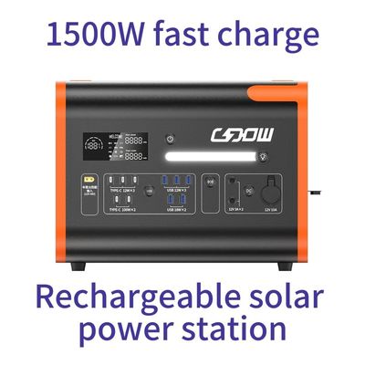 สถานีพลังงานแสงอาทิตย์พกพา 2200W LiFePO4 แบตเตอรี่ผู้ผลิตสําหรับครอบครัวและฉุกเฉิน
