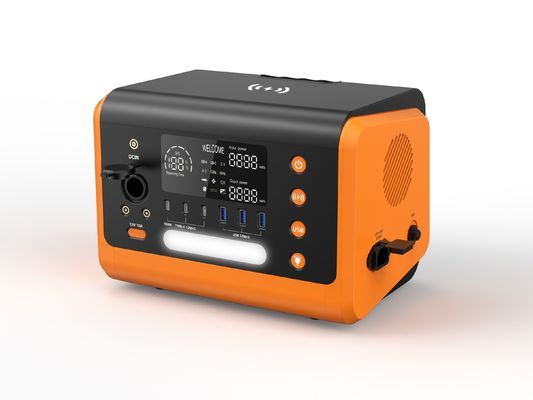 พลังงานพลังงานพกพา 600W Multi-Scene พร้อมการชาร์จไร้สายและแบตเตอรี่ LiFePO4