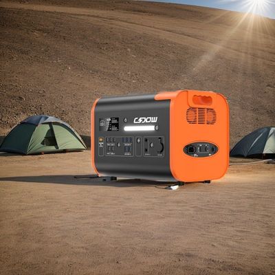 2048wh พลังงานไฟฟ้าพกพาที่มีกําลังตั้งชื่อ พร้อมชาร์จเร็ว 1500W และแผ่นแสงอาทิตย์