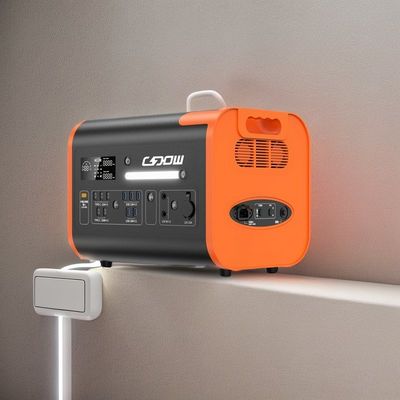 AT22 รองรับฉุกเฉิน UPS 600W 2000W 2200W สถานไฟฟ้าพกพา