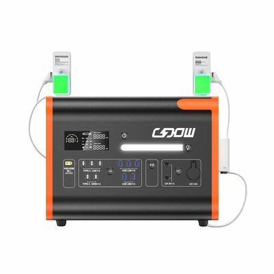 เก็บพลังงานรอฉุกเฉิน แบตเตอรี่ สถานที่พลังงานพกพา 2200W พร้อมการชาร์จหลัก