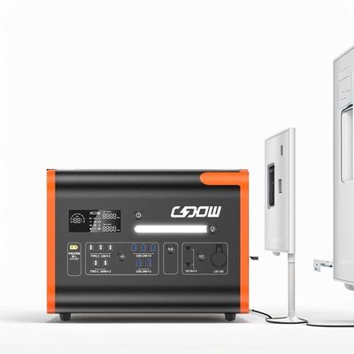 เครื่องผลิตไฟฟ้าแบตเตอรี่พกพา 2200W MSDS UN38.3 สถานไฟฟ้าขนาดเล็ก