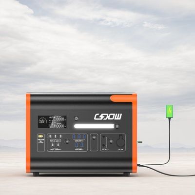 เครื่องผลิตไฟฟ้าแบตเตอรี่พกพา 2200W MSDS UN38.3 สถานไฟฟ้าขนาดเล็ก