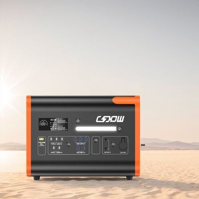 เครื่องผลิตไฟฟ้าแบตเตอรี่พกพา 2200W MSDS UN38.3 สถานไฟฟ้าขนาดเล็ก