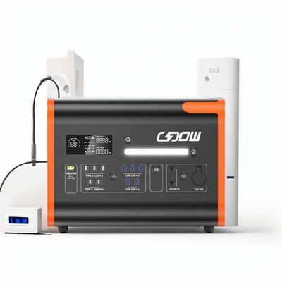 เครื่องผลิตไฟฟ้าแบตเตอรี่พกพา 2200W MSDS UN38.3 สถานไฟฟ้าขนาดเล็ก