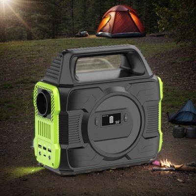 สถานีชาร์จเร็วแบบพกพา 110 วอลต์ 300W พร้อมจอ LCD และแบตเตอรี่ขนาด 8000mAh