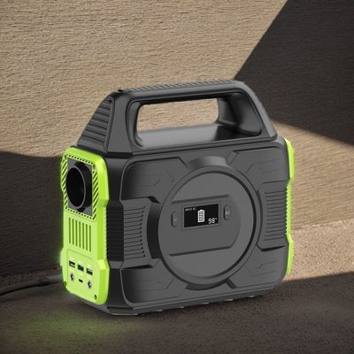 สถานีชาร์จเร็วแบบพกพา 110 วอลต์ 300W พร้อมจอ LCD และแบตเตอรี่ขนาด 8000mAh