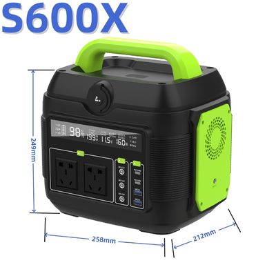 576wh โซลาร์อินทุต พกพาโรงไฟฟ้า 600W Outdoor Camping รุ่น NO.