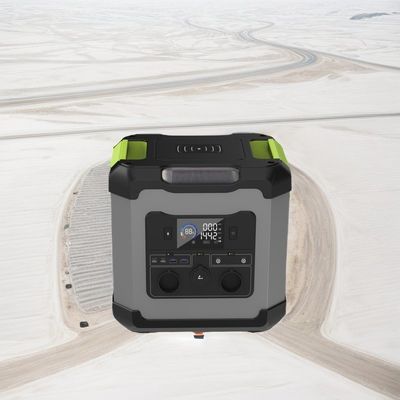 2000W 1680Wh LiFePO4 แบตเตอรี่ โจ๊กเนอเตอร์ที่เก็บพลังงานแสงอาทิตย์สําหรับ SOS ภายนอก