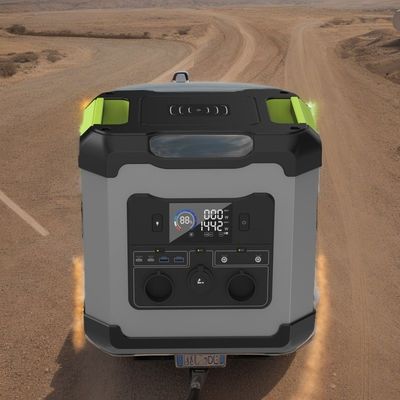 2000W 1680Wh LiFePO4 แบตเตอรี่ โจ๊กเนอเตอร์ที่เก็บพลังงานแสงอาทิตย์สําหรับ SOS ภายนอก