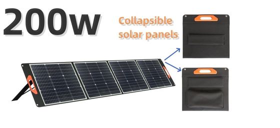 CE โมโนคริสตัลลีนซิลิคอน โซลาร์แพเนล 200W สําหรับโรงไฟฟ้าพกพา