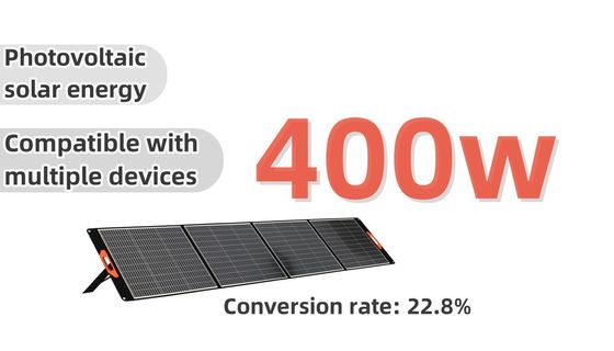 แพเนลพลังแสงอาทิตย์สตูล 400W สะดวกกับหลายอุปกรณ์สําหรับบ้าน / นอกและหลากหลาย