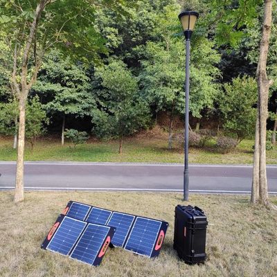 300W พับได้ แคมป์ แผ่นแสงอาทิตย์ โมโนคริสตัลลินเซลล์ ระบบบ้านขนาดเล็ก