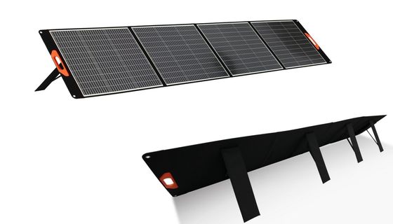 แผ่นพลังงานแสงอาทิตย์ซิลิคอนโมคริสตัลลิน 60W 100W 200W 400W พร้อมใบรับรอง CE สีดํา