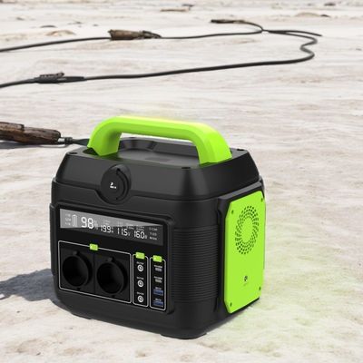 258*212*249mm 600W 576wh สถานไฟฟ้าพลังงานแสงอาทิตย์เคลื่อนที่พกพาสําหรับแคมป์และฉุกเฉิน
