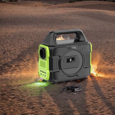 แบตเตอรี่ลิทธิียมกลางแจ้ง แบตเตอรี่เก็บพลังงาน 300W สถานไฟฟ้าพกพาสําหรับกลางแจ้ง