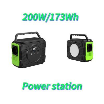 การปรับปรุงคลื่น AC Output 200W การเก็บพลังงาน สถานไฟฟ้าฉุกเฉินสําหรับการเคลื่อนที่ภายนอก