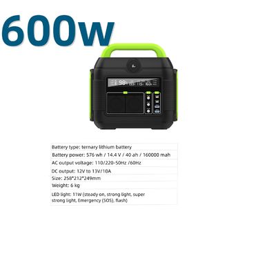 โรงไฟฟ้าพลังแสงอาทิตย์พกพา 600W สําหรับสํารองฉุกเฉินภายนอกในอเมริกาใต้ สามารถนําไปใช้ใหม่ได้