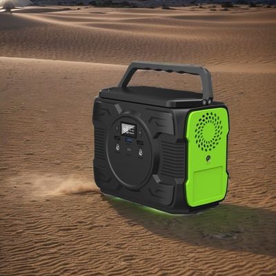 เครื่องผลิตพลังแสงอาทิตย์แบบพกพาแบบรอคอย 200W 300W สําหรับภายนอกและภายในบ้าน