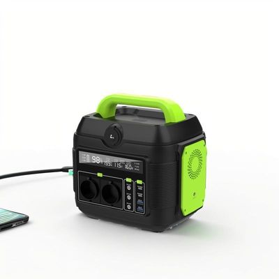 สถานีพลังงานเก็บพลังงานพกพาสําหรับการตั้งแคมป์กลางแจ้ง 600W AC Output Customization