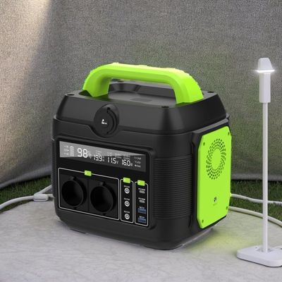 110V 220V LiFePO4 แบตเตอรี่ DC AC อินเตอร์เฟซหลายตัว โรงไฟฟ้าพลังแสงอาทิตย์พกพา เหมาะสําหรับบ้าน