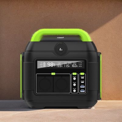 MPPT 110V/220V 600W แบตเตอรี่ลิเดียม สถานที่พลังงานแสงอาทิตย์กลางแจ้งพกพาสําหรับการตั้งแคมป์
