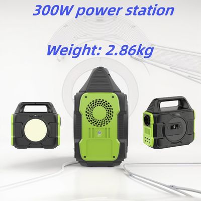 โรงไฟฟ้าพกพา 300W โรงไฟฟ้าพลังงานแสงอาทิตย์กลางแจ้ง 288wh สําหรับการตั้งแคมป์และ RV