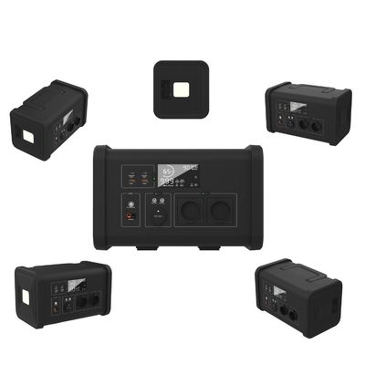 700W Balcony Energy Storage โรงไฟฟ้าพกพาที่มีแบตเตอรี่ LiFePO4 และไฟ LED