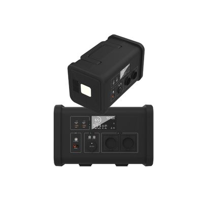 LiFePO4 Home Power Outage สถานีไฟฟ้าพกพาที่มีพลังงานออก AC 700W และแสง LED