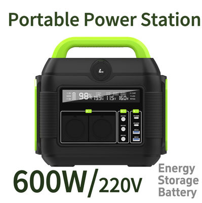 600W Camping Portable Power Bank สถานีชาร์จ Docking สําหรับการจําหน่ายพลังงานฉุกเฉิน