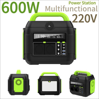 สถานไฟฟ้าพกพา 600W สําหรับการตั้งแคมป์และความต้องการการชาร์จภายนอก