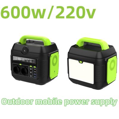 300W 600W 1200W แบตเตอรี่ลิเดียม สถานไฟฟ้าพกพา เครื่องผลิตพลังงานแสงอาทิตย์สําหรับฉุกเฉินในบ้าน