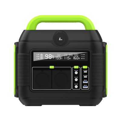 300W 600W 1200W แบตเตอรี่ลิเดียม สถานไฟฟ้าพกพา เครื่องผลิตพลังงานแสงอาทิตย์สําหรับฉุกเฉินในบ้าน